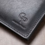 Кожаное мужское стильное портмоне GRANDE PELLE 11552 Синий