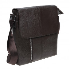 Мужская кожаная сумка на плечо Borsa Leather K15103-brown