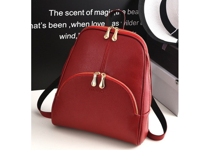 Качественный женский прогулочный рюкзак Красный