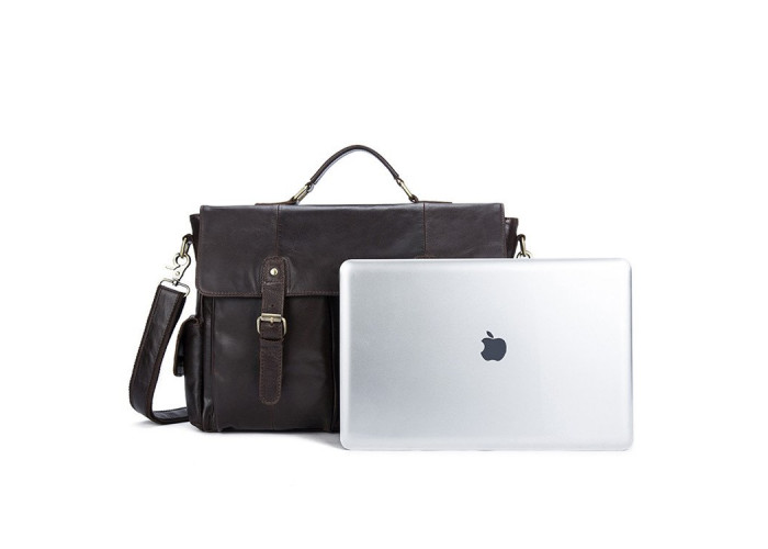 Портфель деловой мужской под ноутбук Vintage 14749 Коричневый