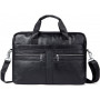 Сумка мужская Vintage 14625 кожаная Черная