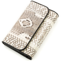 Вертикальный кошелек SNAKE LEATHER 18545 из натуральной кожи питона Серый Вертикальный кошелек SNAKE LEATHER 18545 из натуральной кожи питона Серый