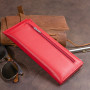 Горизонтальный тонкий кошелек из кожи женский ST Leather 19330 Красный